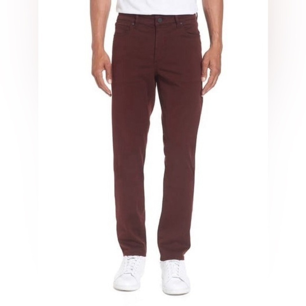 DL1961 Russell Slim Straight Men's Burgundy Jeans Size 33 33x33 red auburn